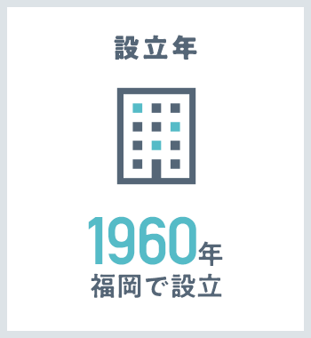 設立年1960年福岡で設立